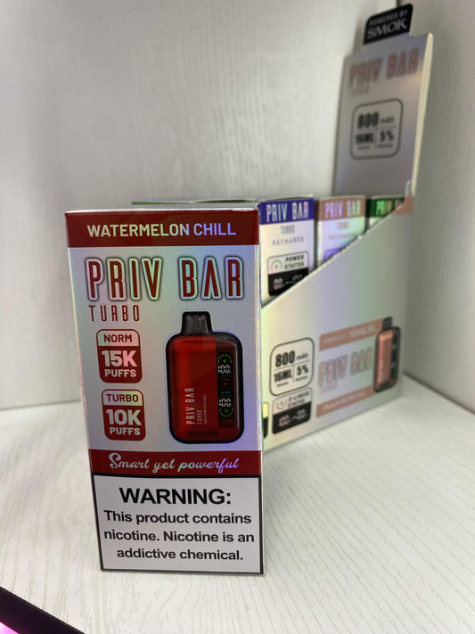 Desechable Priv Bar Turbo 10k 15k