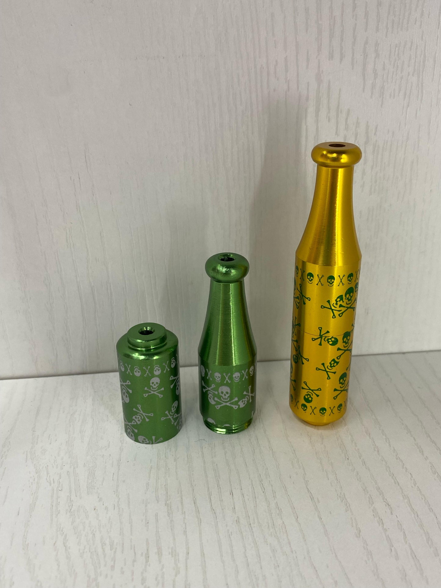 Bate metal grande estampado