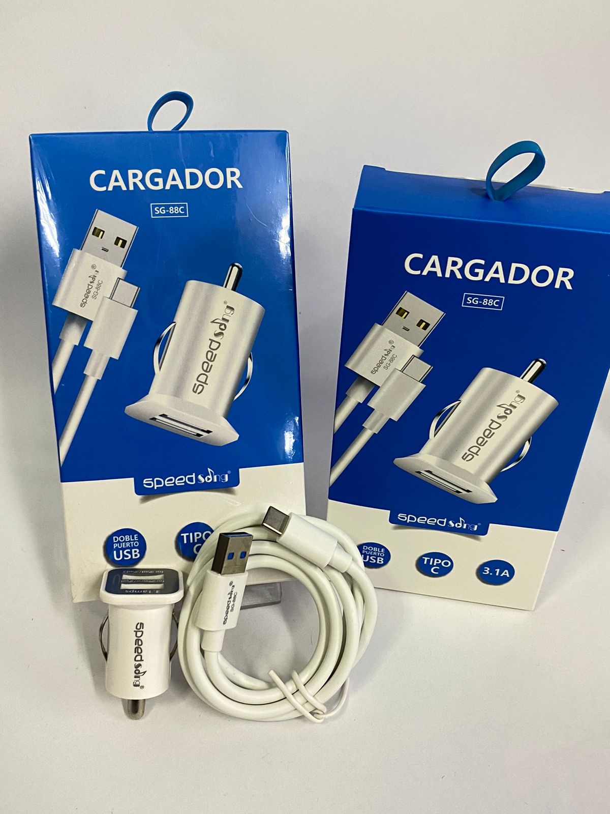 Cargador Carro Speed Song Tipo C