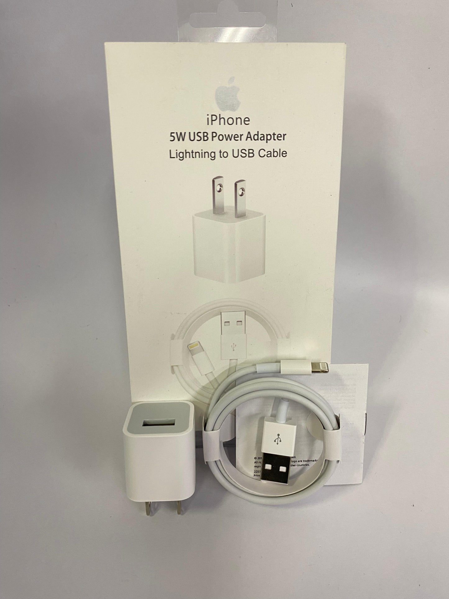 Cargador iphone caja dura 5W