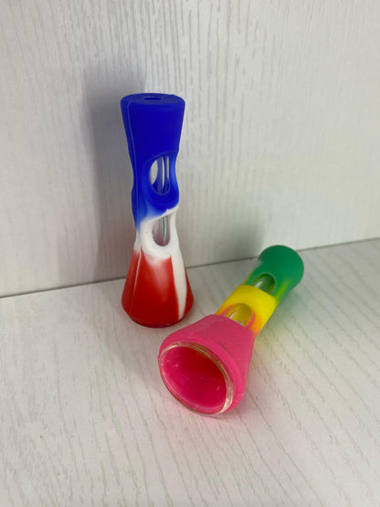 Pipa vidrio caucho corneta pequeña