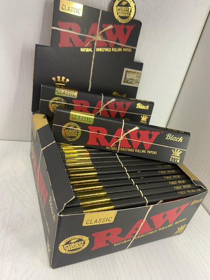 Raw cueros clásico black kingsize