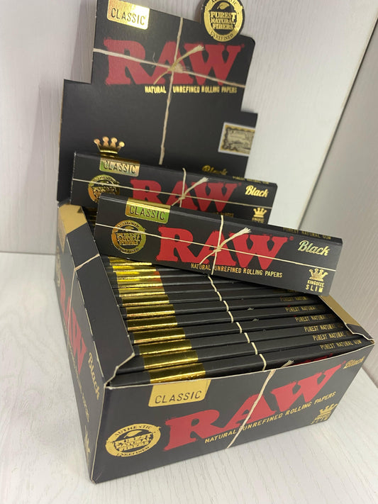 Raw cueros clásico black kingsize