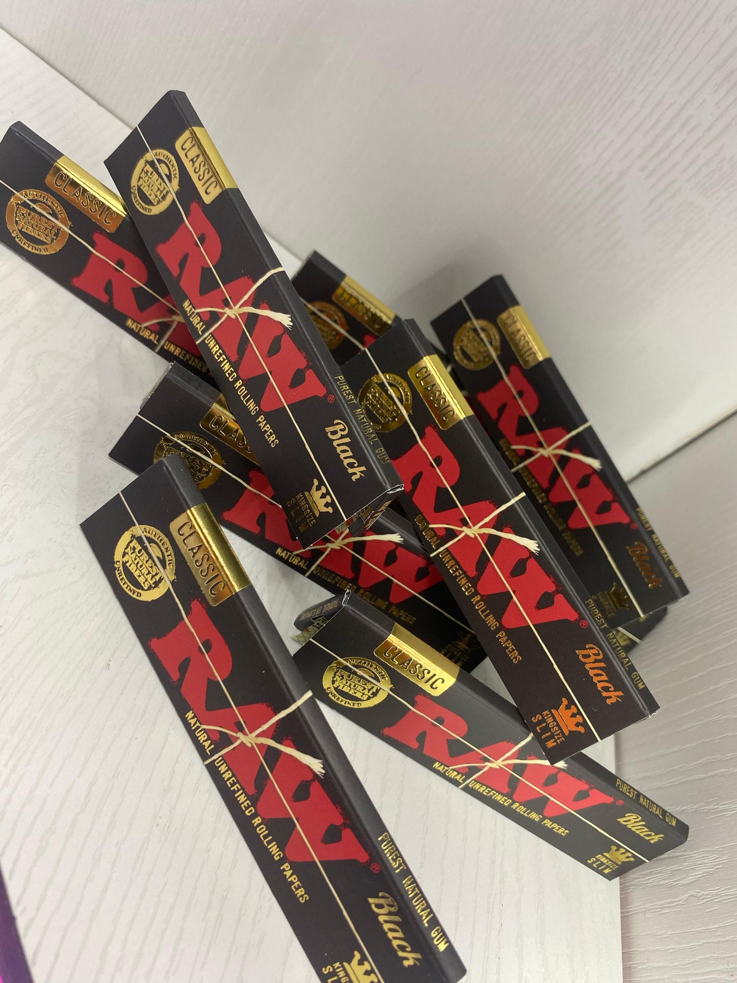 Raw cueros clásico black kingsize