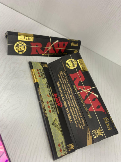 Raw cueros clásico black kingsize