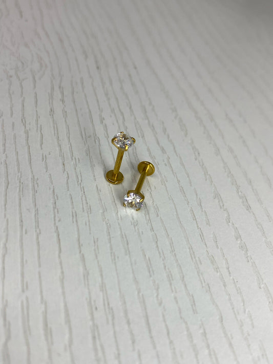 Topo Diamante Dorado bola pequeña