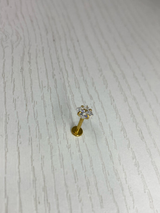 Topo Diamante Dorado cuadro grande